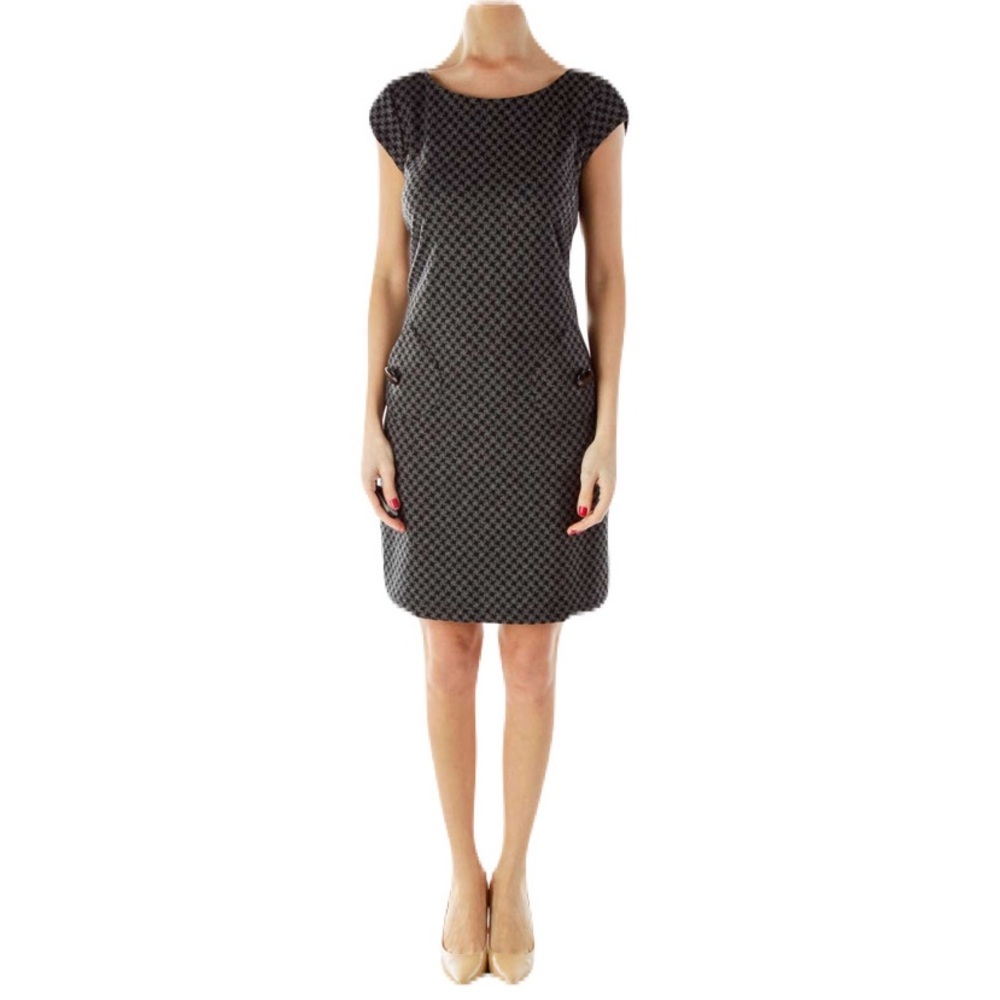 R&K Houndstooth Print Sheath Dress - Picture 10 of 10